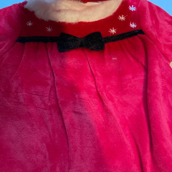 π bon bebe π Christmas Baby Santa Top Pants Hat Set 6 - 9 Months Red NEW π - Picture 5 of 6
